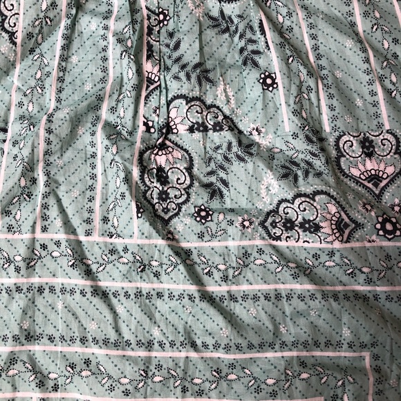 Style & Co brand grey top w/blue green pattern - Picture 8 of 10